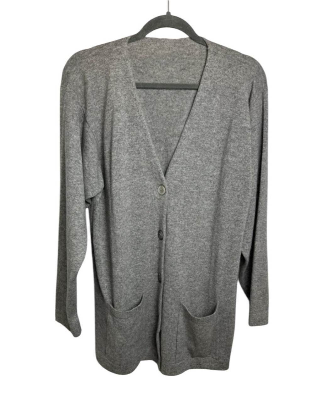 Unbranded full cashmere grandpa core button down long line cardigan one size